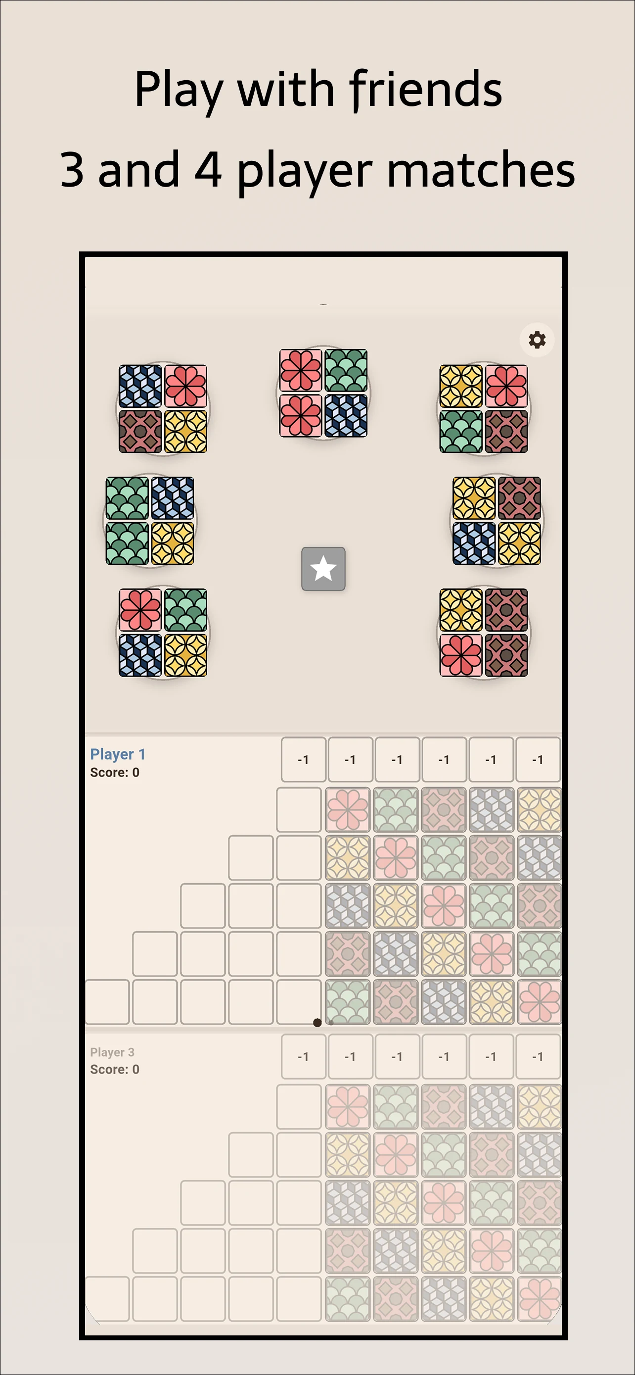 Tiles Azulejos Board Game screenshot